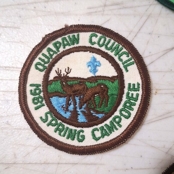 Vintage 80s Boy Scout Quapaw Area Council Arkansas 9 Patches Collectible Emblems - Picture 6 of 10